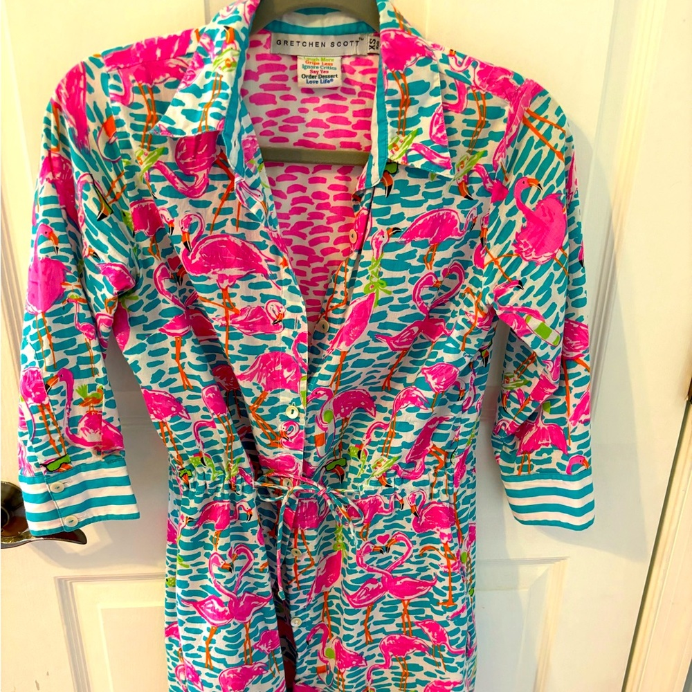 Gretchen Scott knee length dress/shirt dress